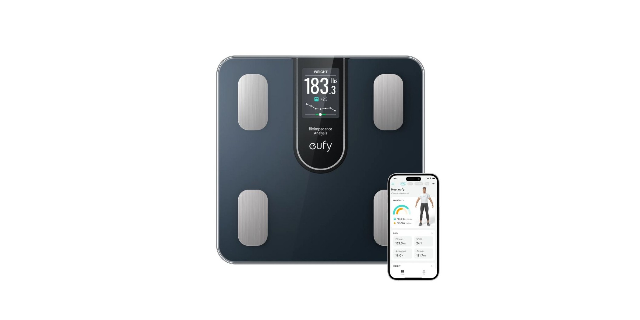 Eufy C20 Black 1 18M Smart Scale T9130011 "O"