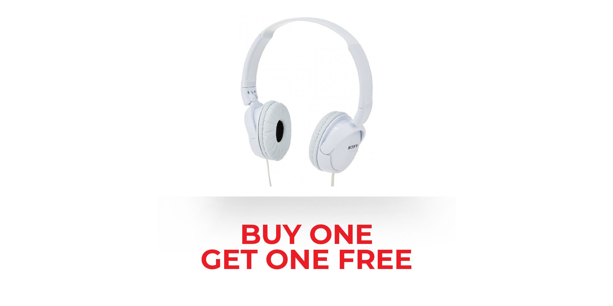 Sony Headphone White MDR-ZX110APWZE &  Free Sony Headphone White MDR-ZX110APWZE