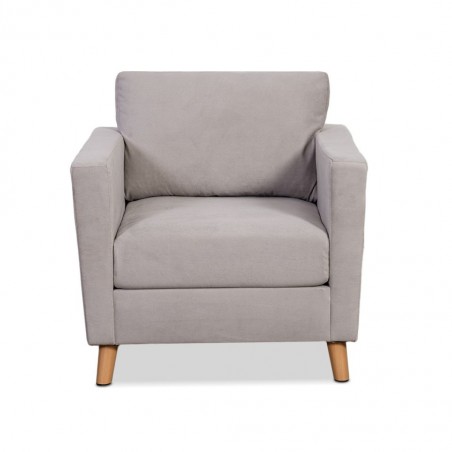 Oliver Sofa 1 Seater L.Grey Fabric