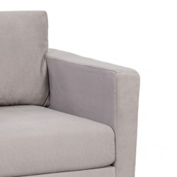 Oliver Sofa 1 Seater L.Grey Fabric