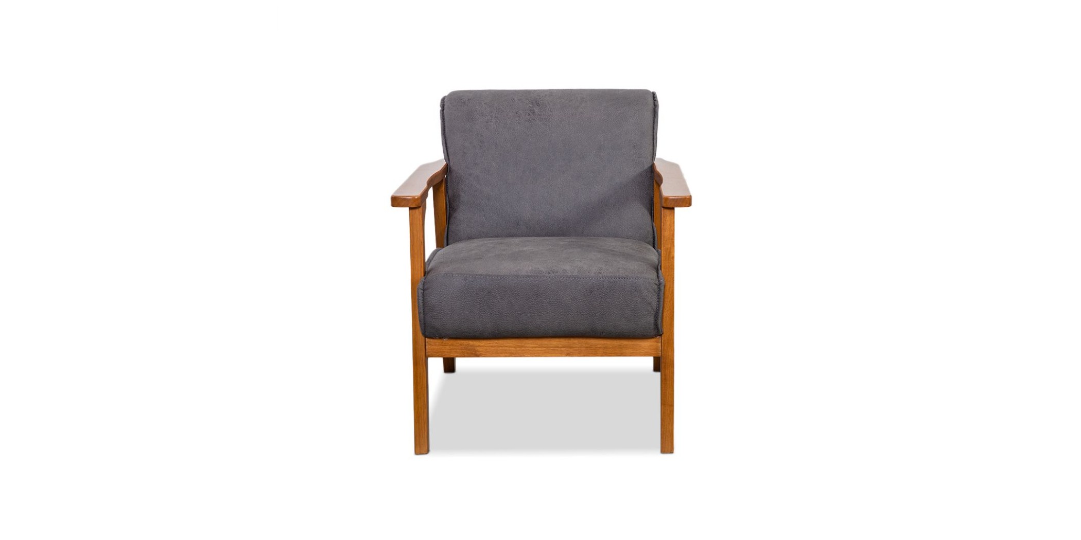 Hunter Sofa 1 Seater In Grey Fabric