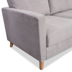 Oliver Sofa 2 Seater L.Grey Fabric