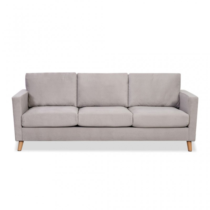 Oliver Sofa 3 Seater L.Grey Fabric