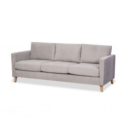 Oliver Sofa 3 Seater L.Grey Fabric