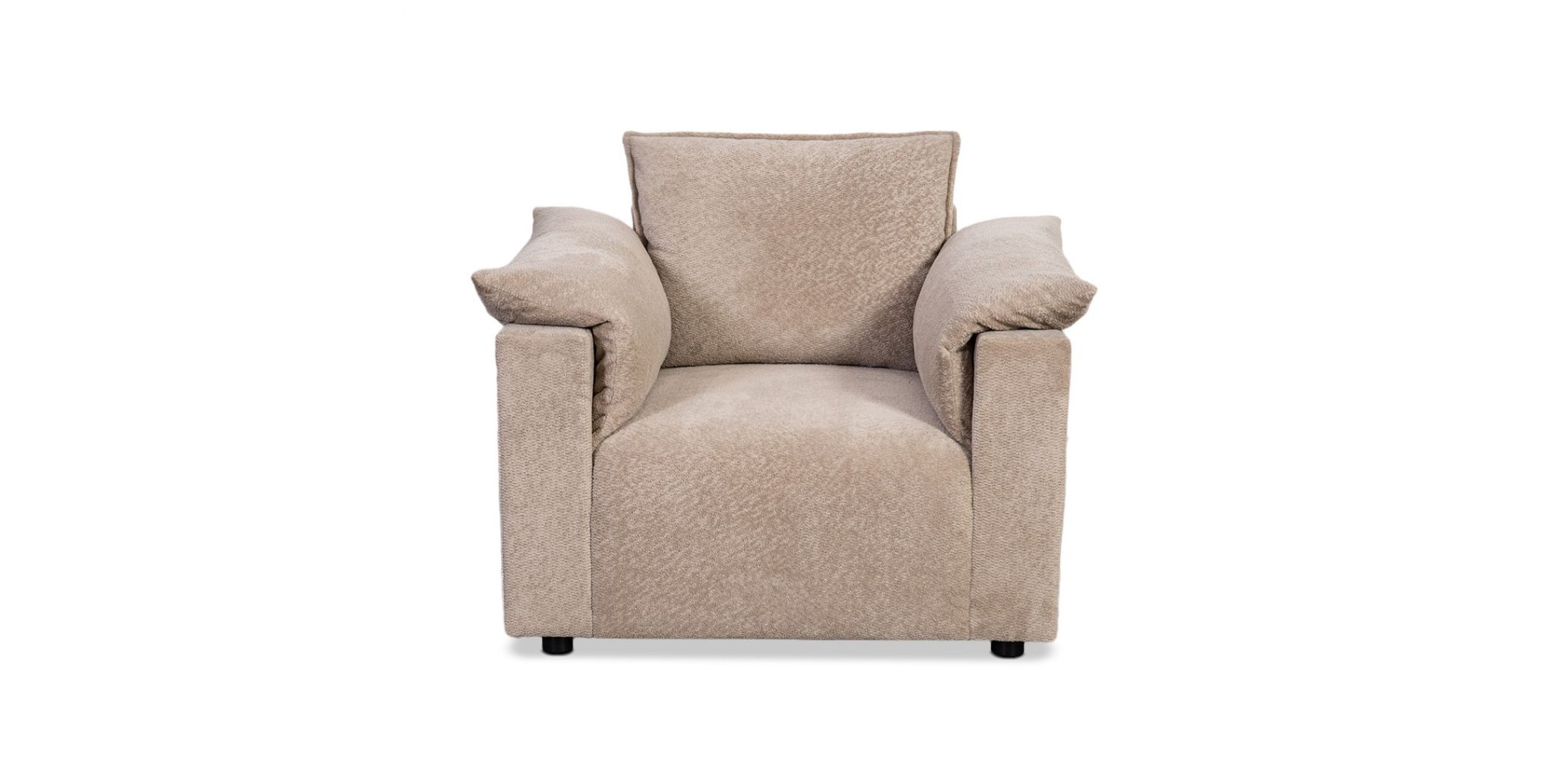 Vista 1 Seater In Beige Fabric