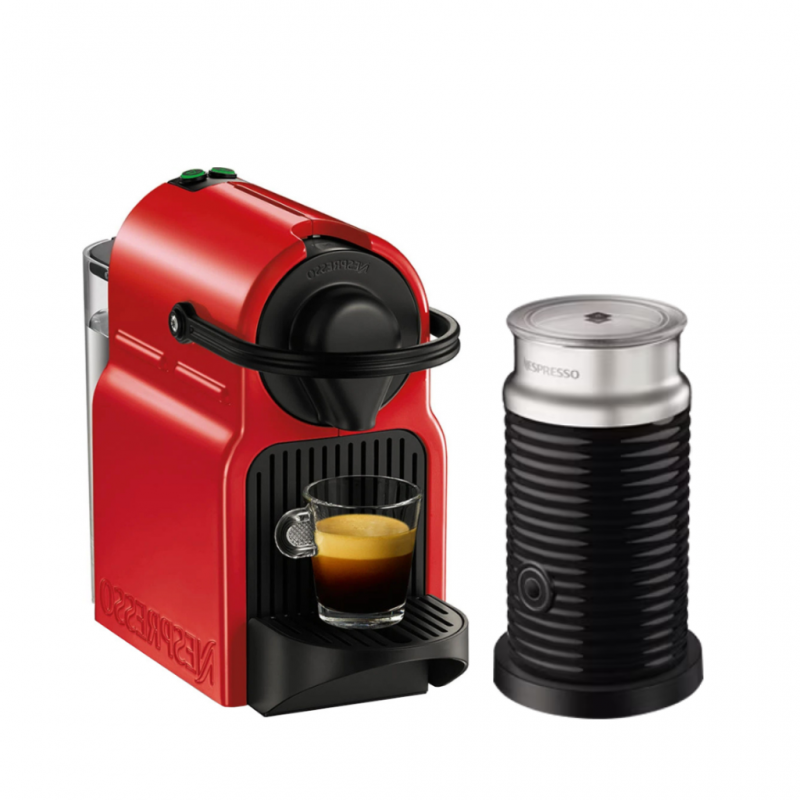 Nespresso Inissia Red & Aero 3 Bundle 2YW Coffee Machine - 10094304