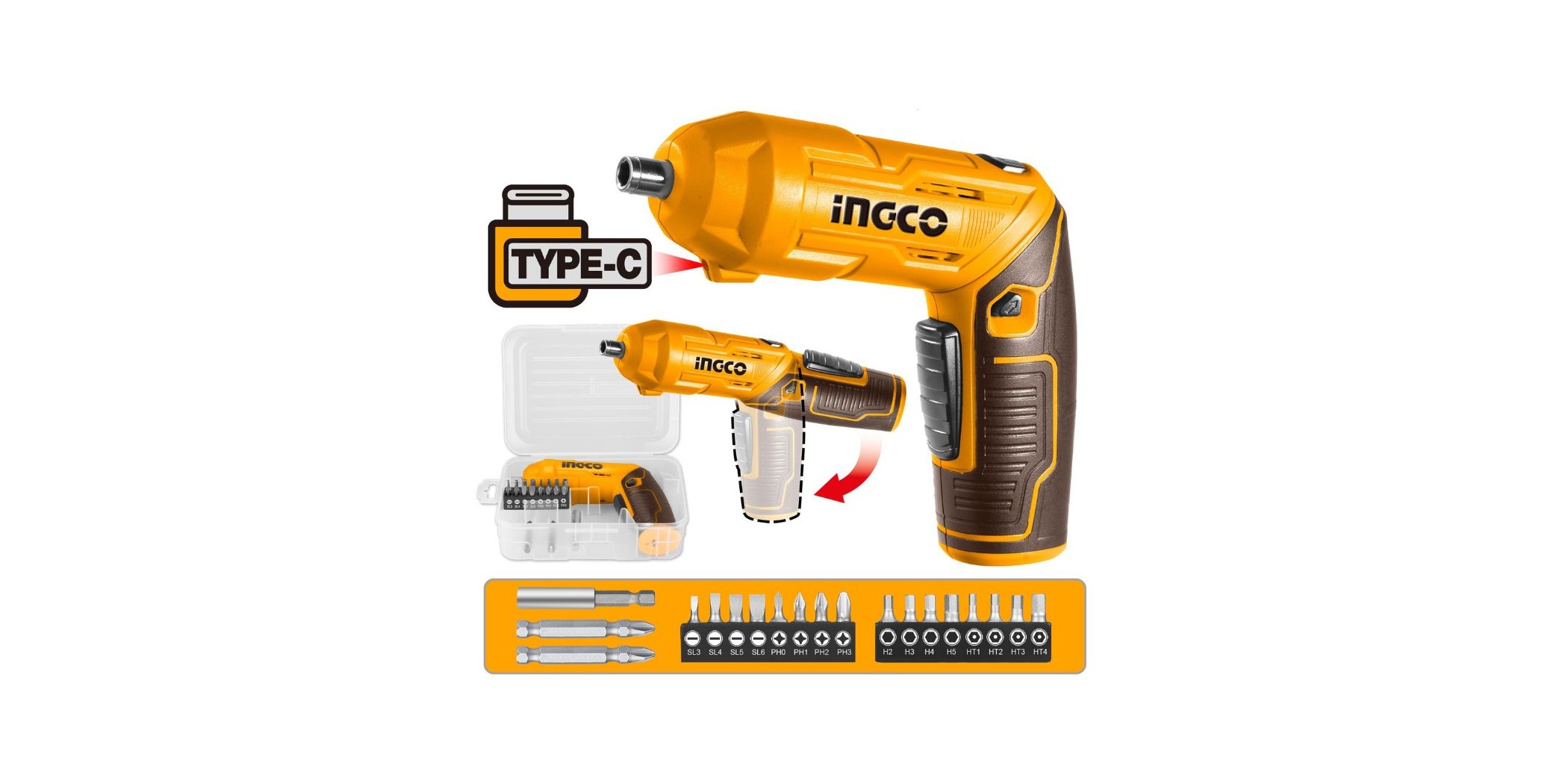 Ingco Csdli0442 Lithium-Ion Cordless Screwdriver