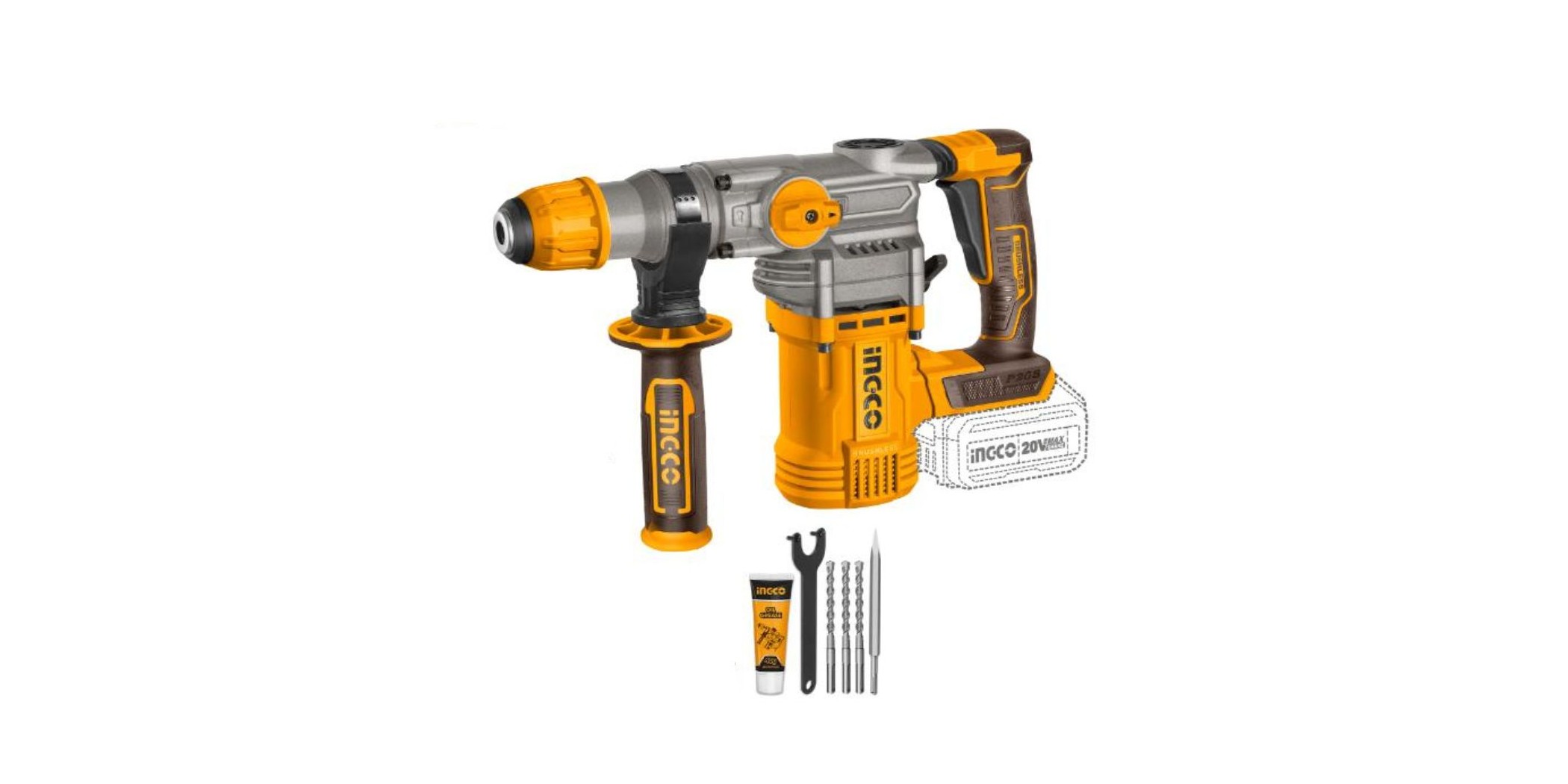 Ingco Lithium Ion Rotary Hammer CRHLI20288