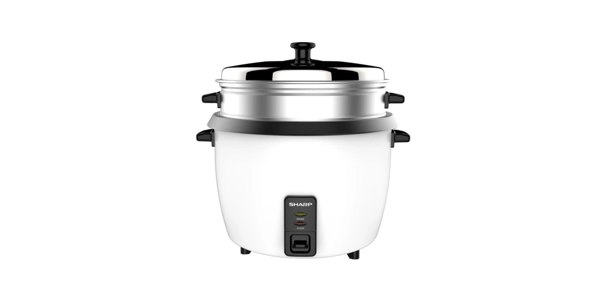 Sharp KS-H288S-W3 2.8L Rice Cooker + Steel Lid + Steamer
