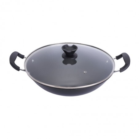 Mammouth MC-0933 36cm Wok With Glass Lid