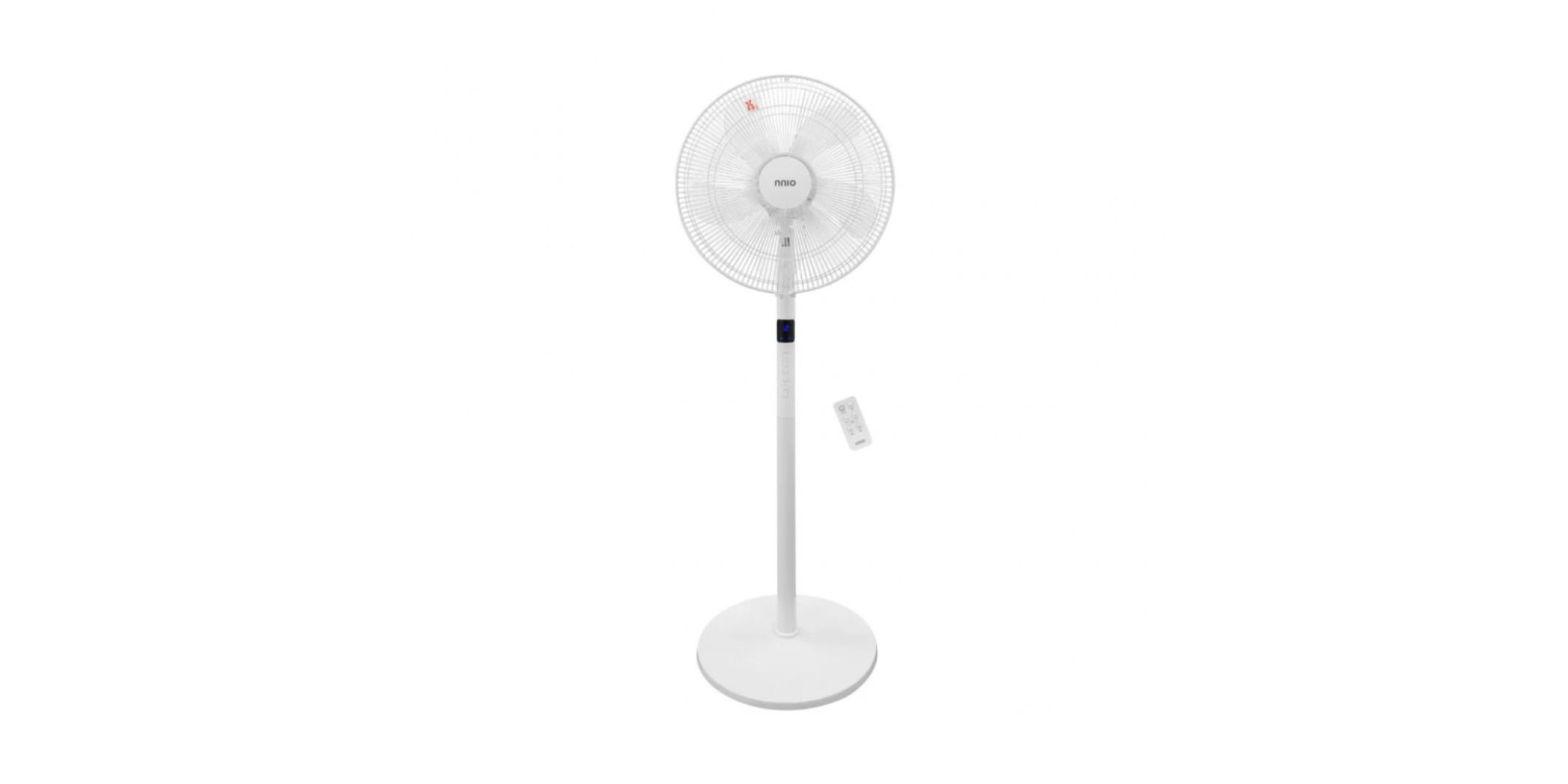 NNIO N1650DCSFR 16" AI White DC Stand Fan With Remote Auto Speed by Temp