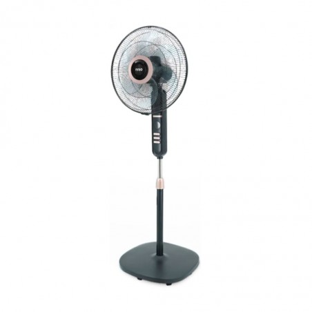 NNIO N1820SFR 18" Black & Rose Gold Stand Fan With Remote 2YW