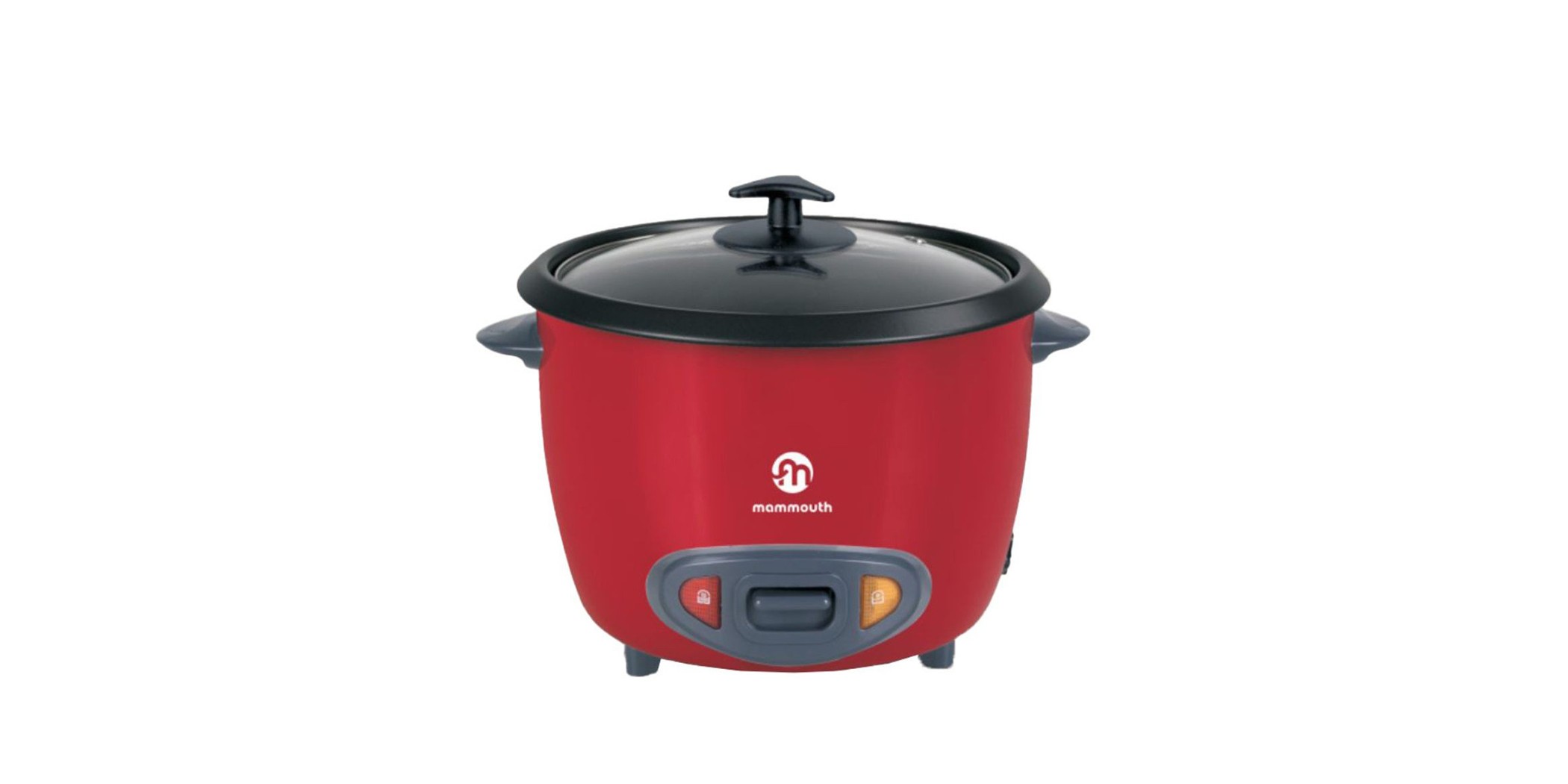 Mammouth MRCR280 2.8L Red Rice Cooker With Glass Lid