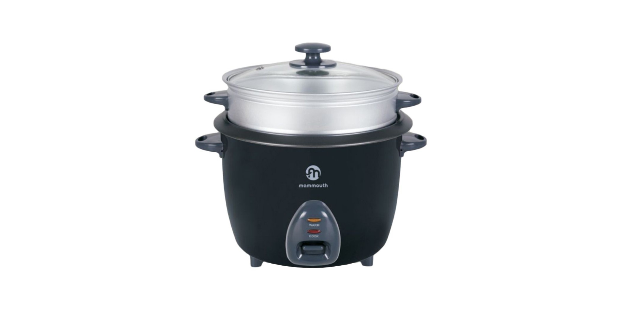 Mammouth MRC280BS 2.8L Black Rice Cooker W/Steamer