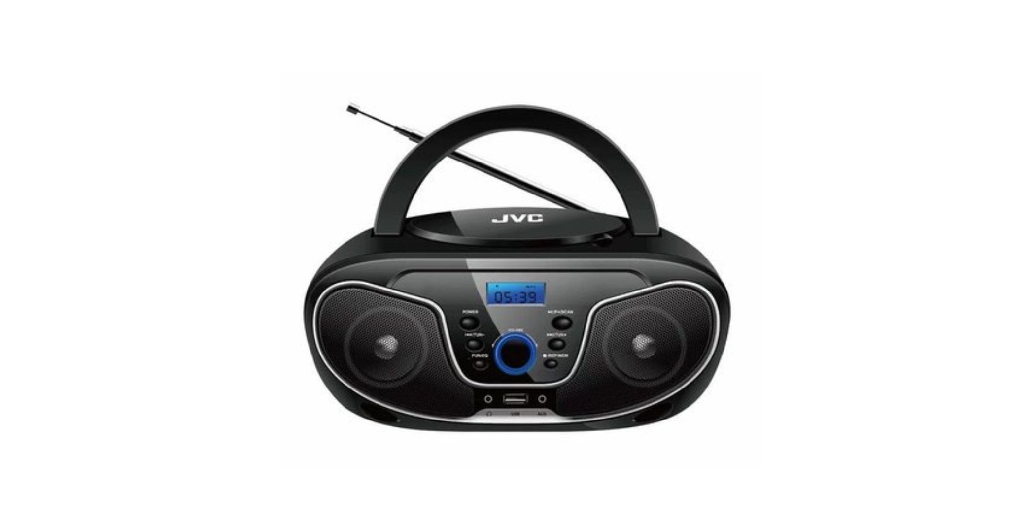 JVC RD-N327 CD Player with radio FM Black Colour