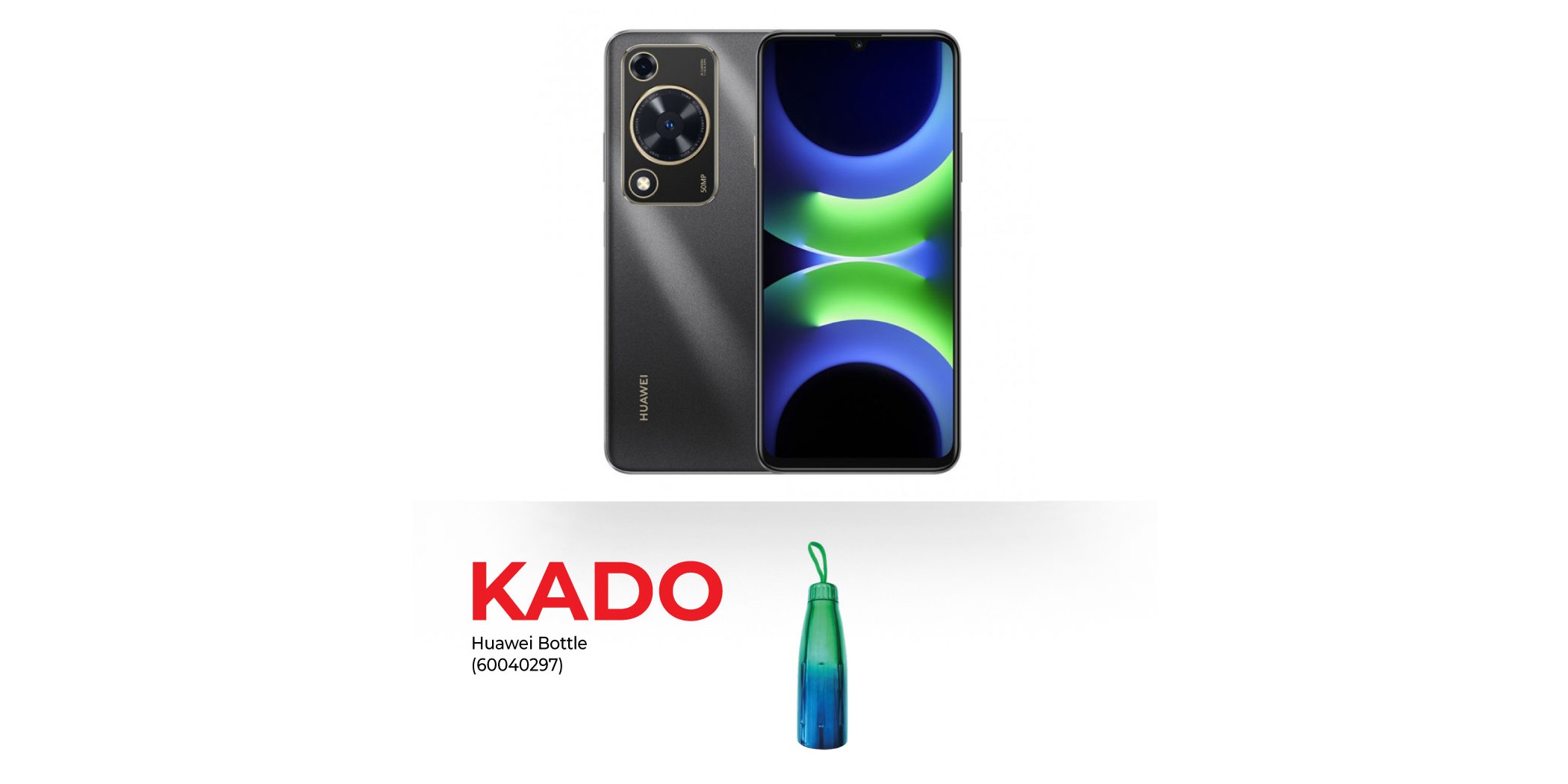 Huawei Nova Y63 Black & Free Huawei Bottle