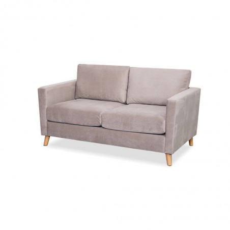 Oliver Sofa 2 Seater In Beige Fabric