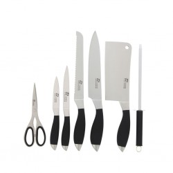 Pradel Essentials 7pcs Rotating Block Knives And Accessories PCOT001015 "O"