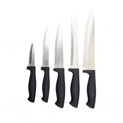 Pradel Essentials 10pcs Knives & Utensil Block Soft PP Black Handles - PCOT001029 "O"