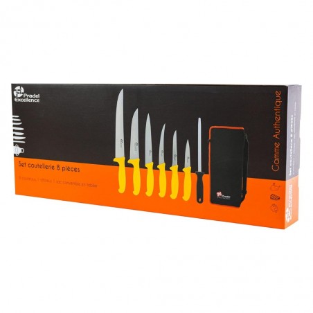 Pradel Authentic - 6 Knives + 1 Shotgun + Bag Convertible To Apron - PCOT005008  "O"