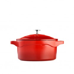 Pradel Magma 24cm Cast Aluminium Round Casserole Dish With Aluminium Lid PCUI003002 "O"