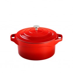 Pradel Magma 28cm Cast Aluminium Round Casserole Dish With Aluminium Lid PCUI003003 "O"
