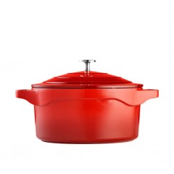 Pradel Magma 32cm Cast Aluminium Round Casserole Dish With Aluminium Lid PCUI003004 "O"