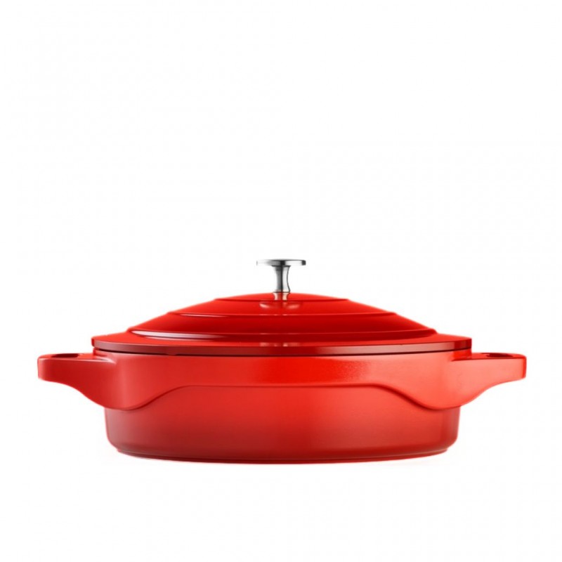 Pradel Magma 28cm Cast Aluminium Slow Cooker With Aluminium Lid PCUI003005 "O"