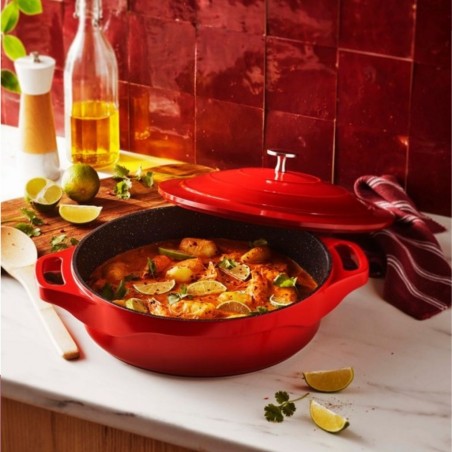 Pradel Magma 28cm Cast Aluminium Slow Cooker With Aluminium Lid PCUI003005 "O"