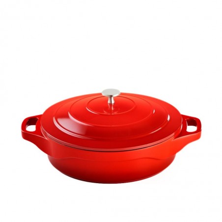 Pradel Magma 28cm Cast Aluminium Slow Cooker With Aluminium Lid PCUI003005 "O"