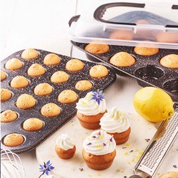 Pradel 35.5x26.5x1.6cm 24 Mini Muffins Tin P0002198/52111"O"