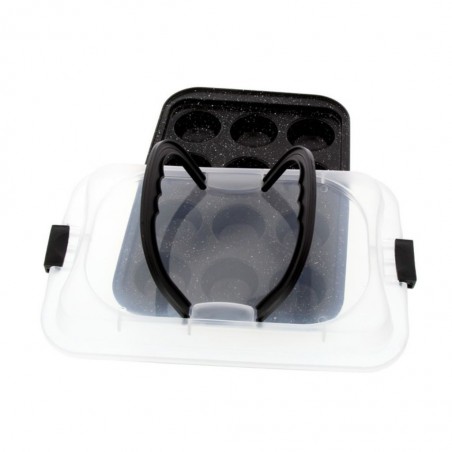 Pradel 36.5x 24.5x4.5cm 12 Muffin Tin With Lid P0002195/52108 "O"