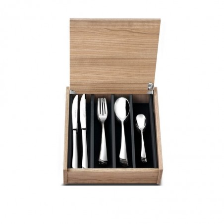 Pradel Elegance Men 48pcs Cutlery Set With Wood Coffret - A0819998 "O"