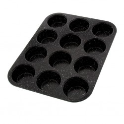 Pradel 35 x 26 x 3cm Stone Style 12 Muffin Tin M5005003 "O"