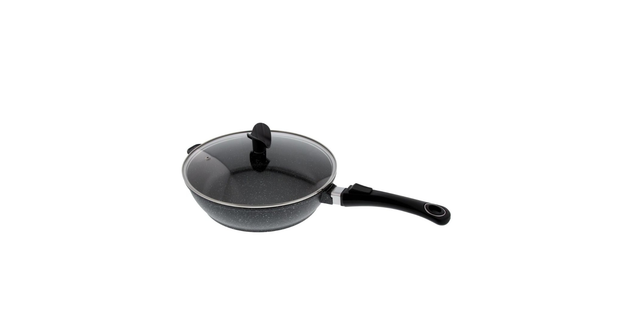 Pradel Estia 24cm Stone Style Saute Pan With Glass Lid - P0002361/59391M "O"