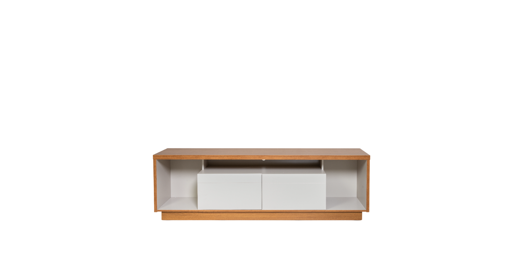 Cronos Low TV Cabinet Nature/Off White with LED