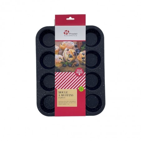 Pradel 35 x 26 x 3cm Stone Style 12 Muffin Tin M5005003 "O"