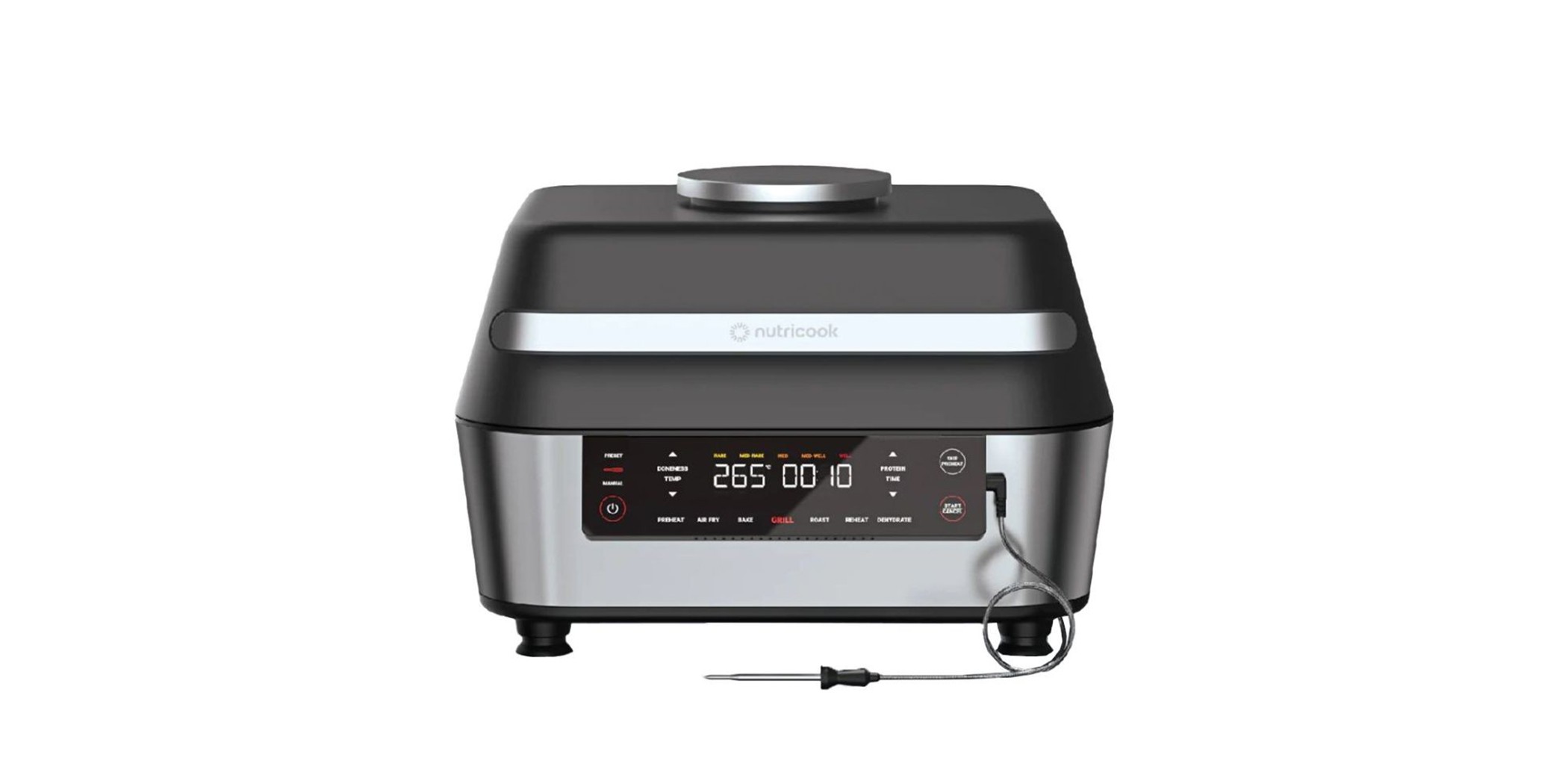 Nutricook NC-AFG960 8.5L 2YW S/S Black Airfryer Grill