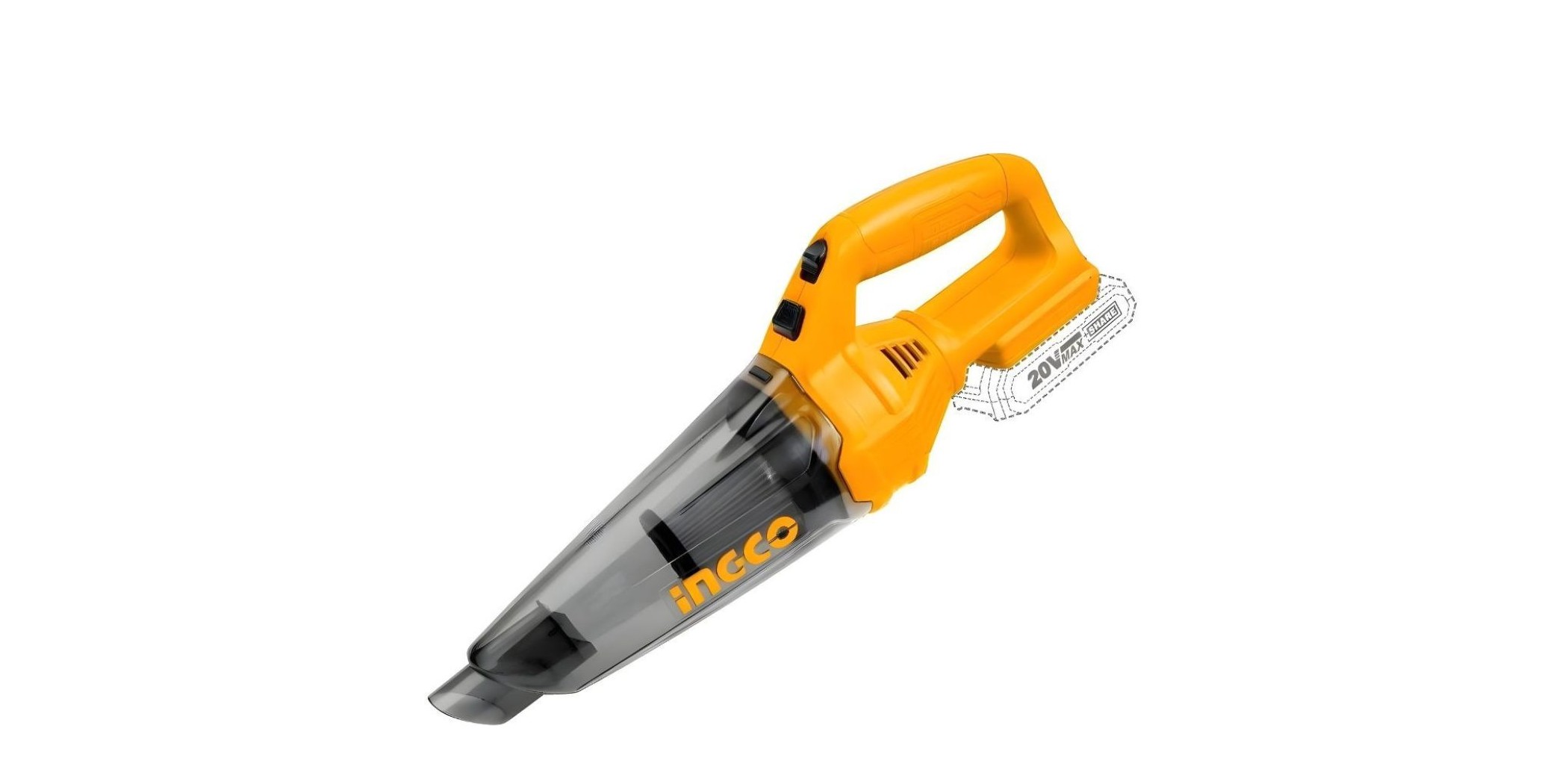 Ingco CVLI201261 Cordless Vacuum Cleaner Without Battery & Fast Charger "O"