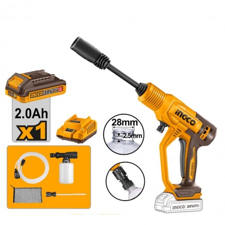 Ingco CPWLI20362 24.8 Bars Lithium Ion Pressure Washer "O"