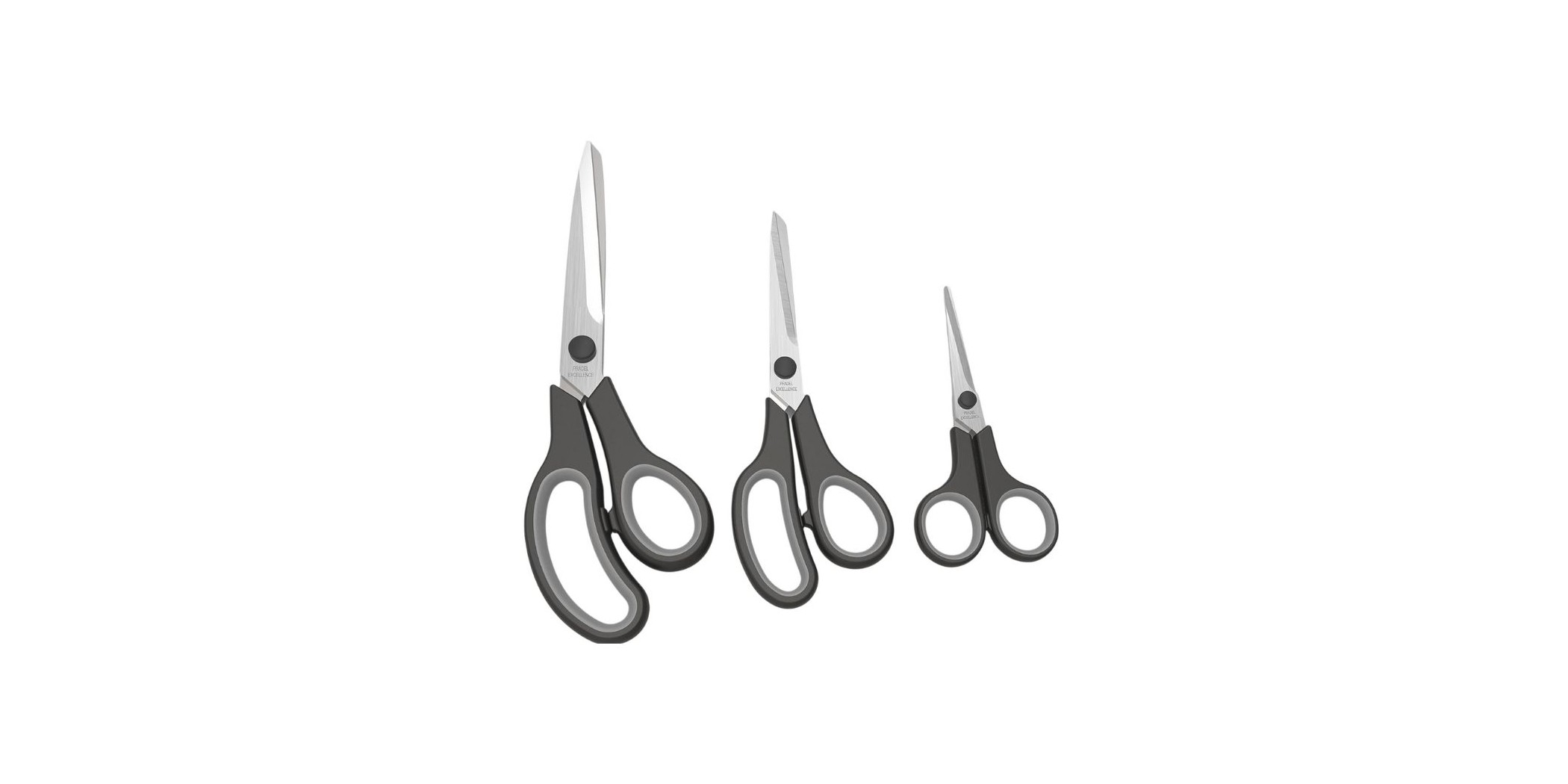 Pradel Clever Set Of 3 Scissors PUST001018 "O"