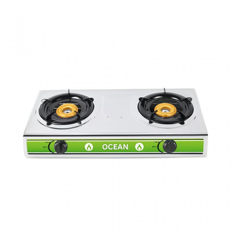 Ocean OCTGSL2FPROX 2 Burners Inox Table Top Gas Stove - 2YW