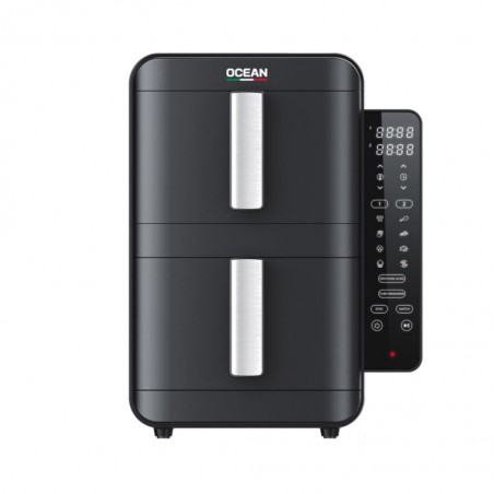Ocean OCAFK24902DN 9L 2 Pots 2YW Black Digital Air Fryer