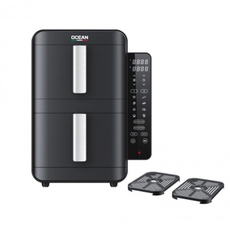 Ocean OCAFK24902DN 9L 2 Pots 2YW Black Digital Air Fryer
