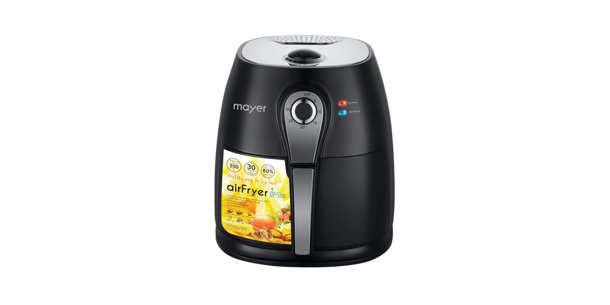 Mayer MMAF88 3.5L Black Air Fryer