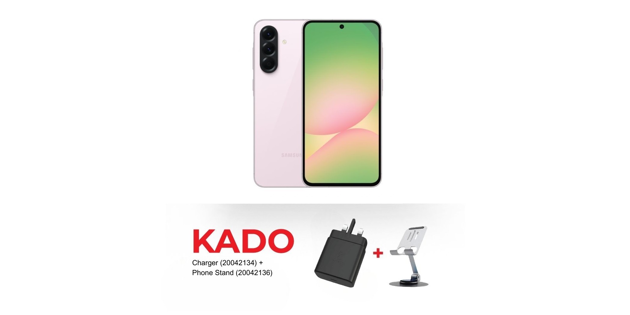 Samsung Galaxy A56 5G (8GB+256GB) Light Pink & Free CHARGER AS--CS288 KIT 3A + PHONE STAND AS-TS626