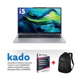 Acer Aspire Lite 16 AL16-52P-59PP (Light Silver) AL16-52P-510H & Free Volkano Laptop Backpack + ZoneAlarm Extreme Security