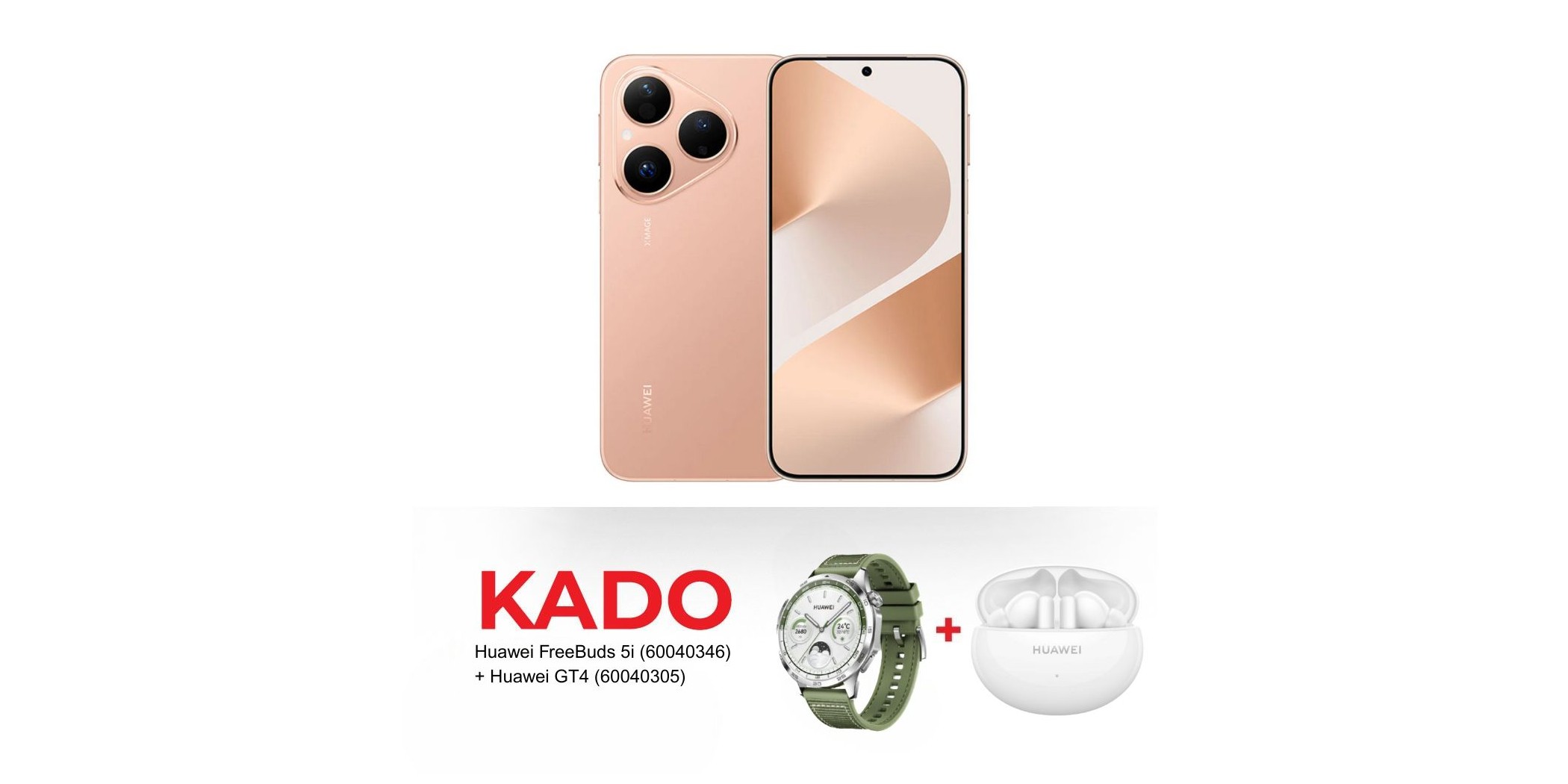 Huawei Pura 80 Gold & Free HUAWEI FreeBuds 5i + Huawei GT4 Smartwatch