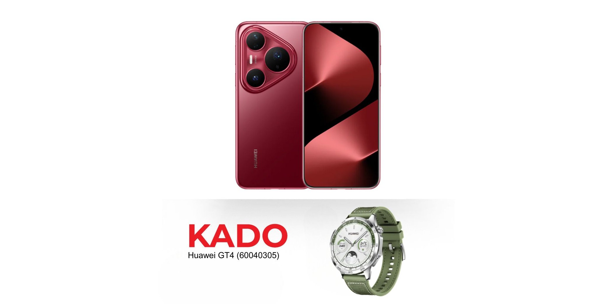 Huawei Pura 80 Pro Red & Free Huawei GT4 Smartwatch