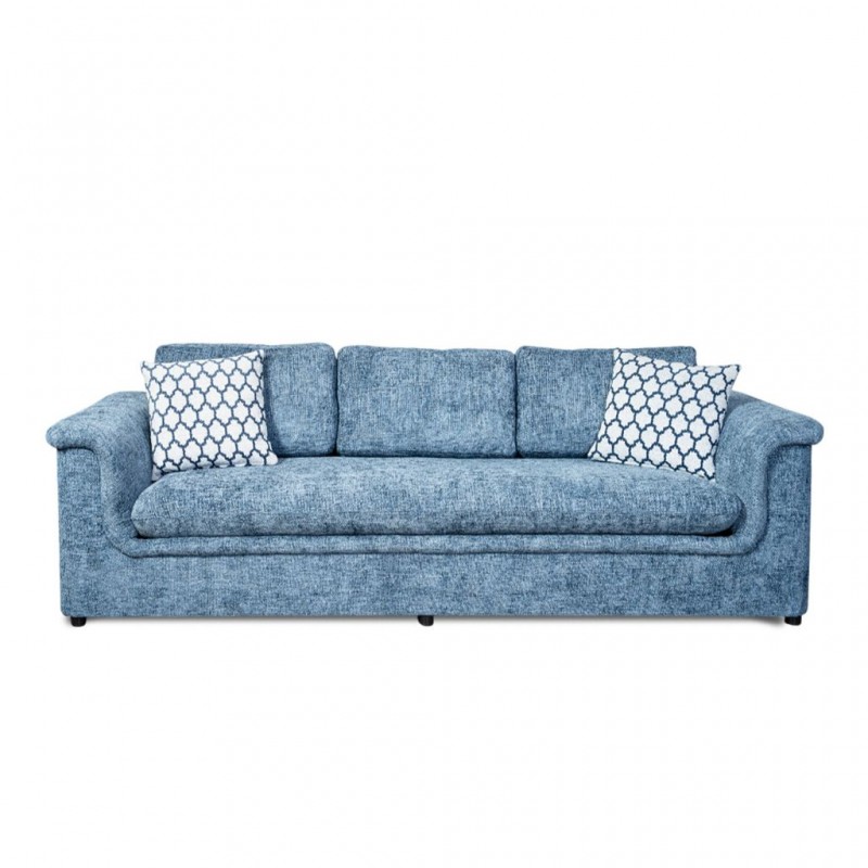 Florence 3 Seater In Blue Fabric